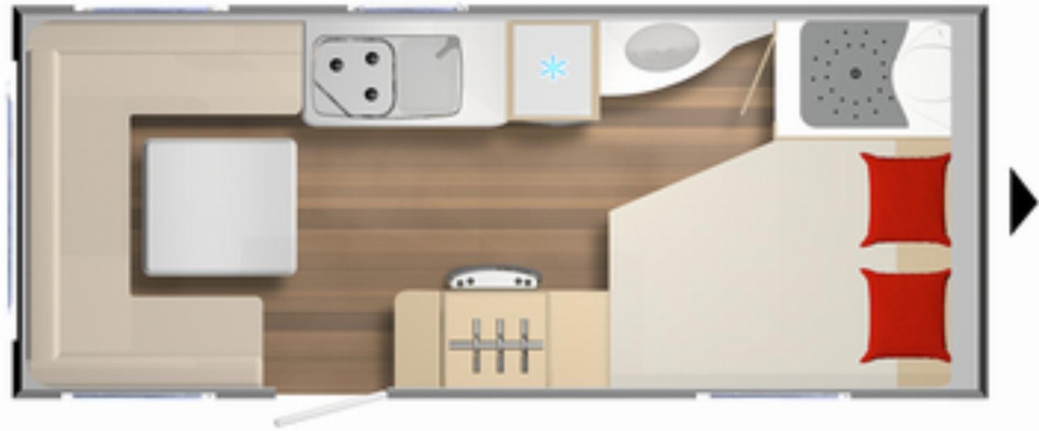 Grundriss Bürstner Premio 460 TS IC-Line, Klima, Kombidose, Auflast