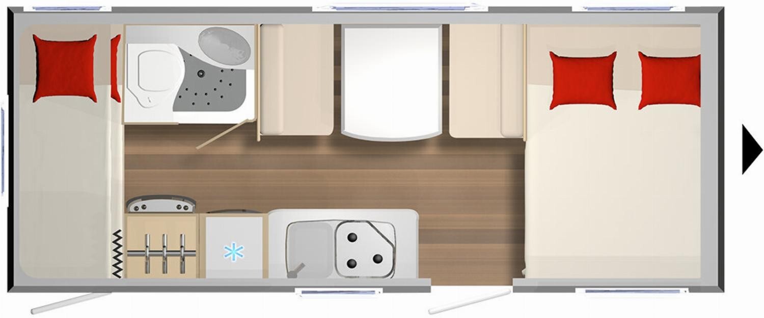 Grundriss Bürstner Premio 495 TK Mover, Vorzelt Air, Sat-Anlage+TV