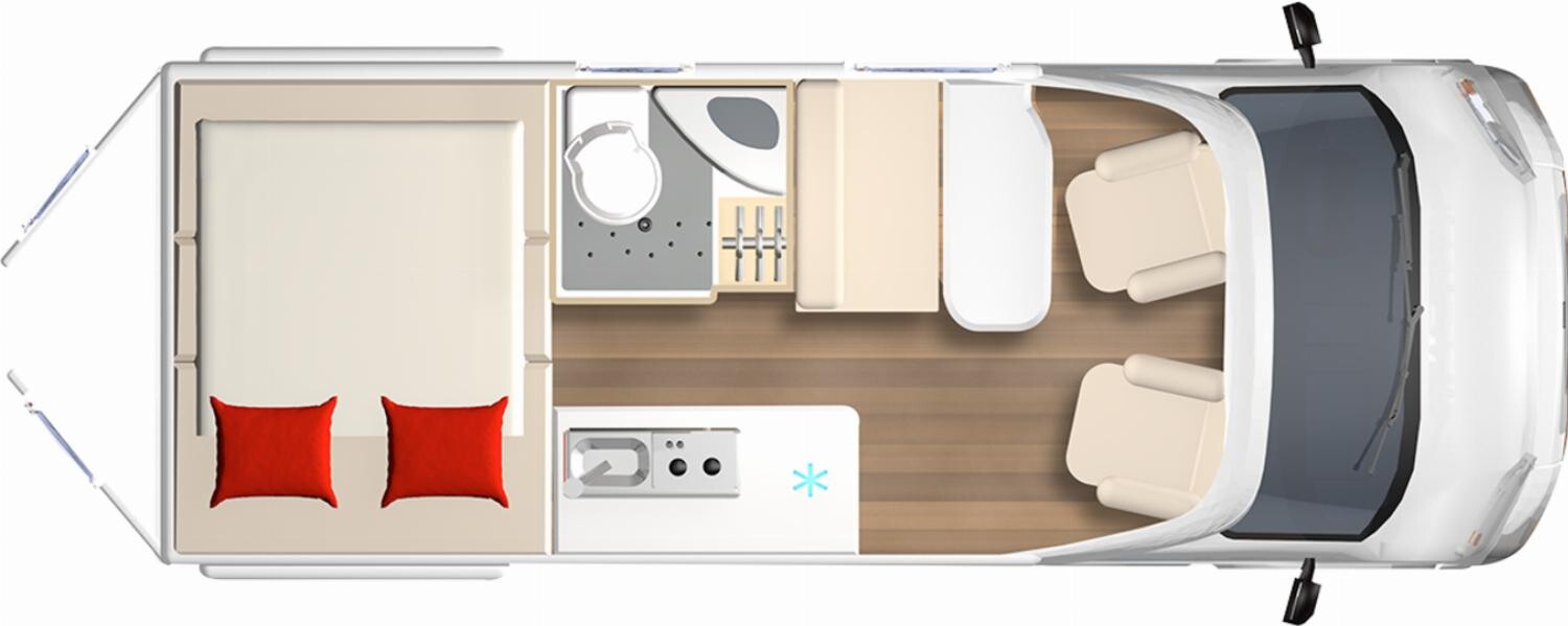 Grundriss Bürstner Lineo C 590 ab sofort verfügbar