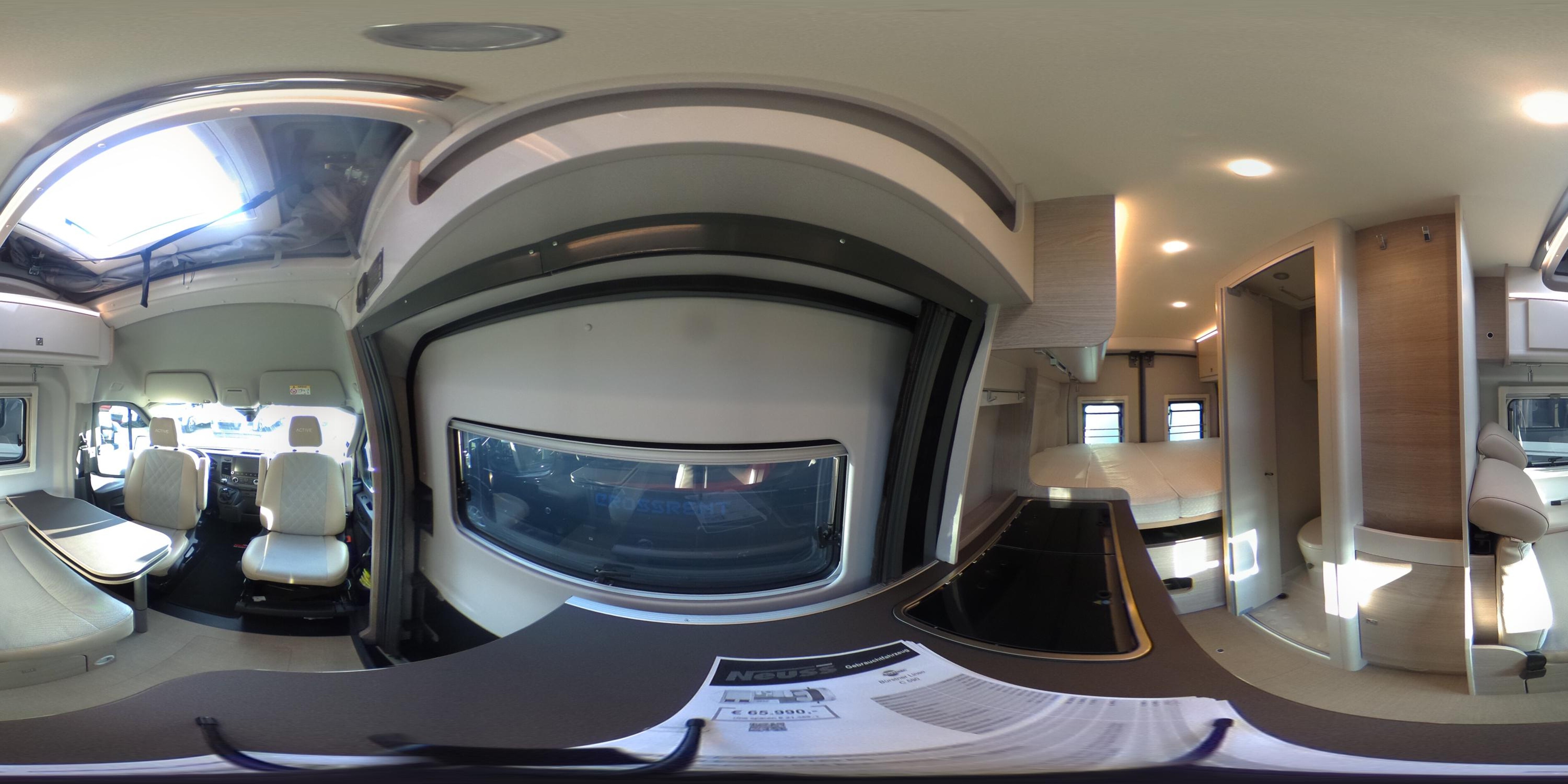 360° Ansicht Bürstner Lineo C 590 ab sofort verfügbar