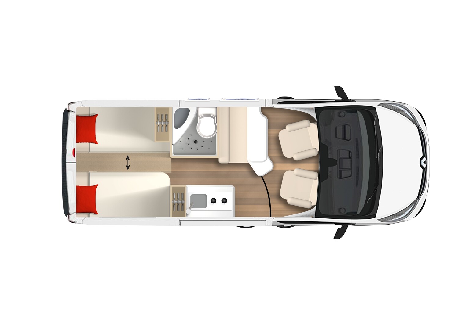 Grundriss Bürstner Delfin Limited C 621 ---EINZIGARTIG---Schlafdach