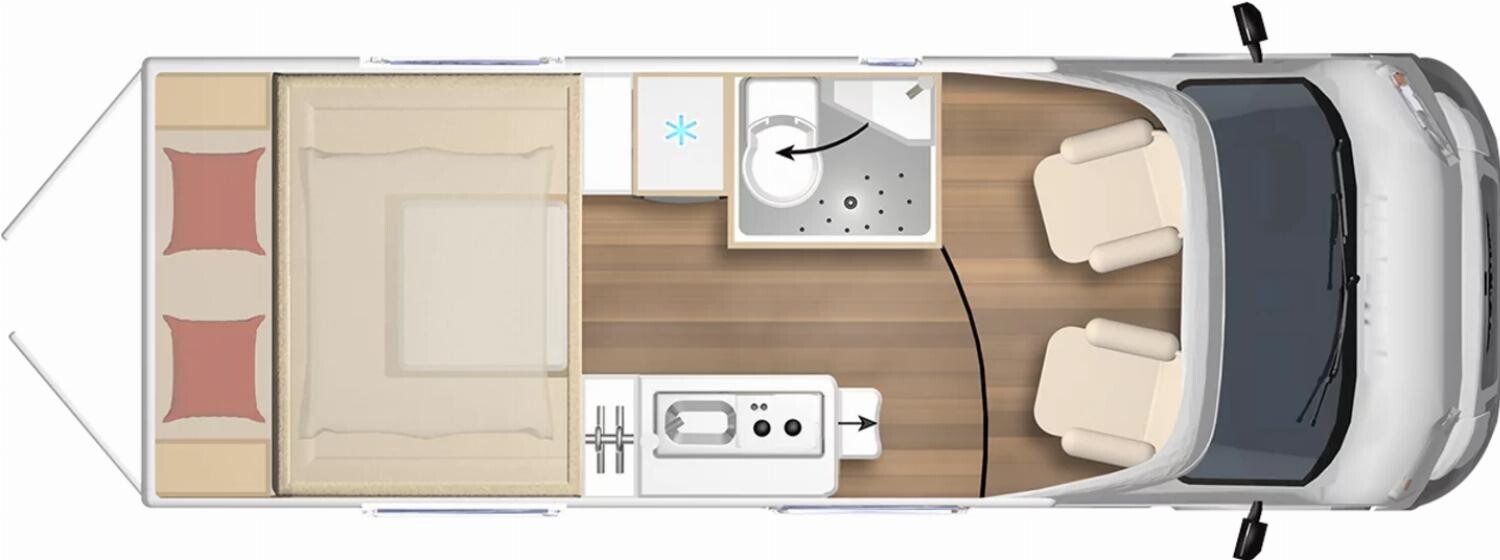 Grundriss Bürstner Eliseo C 644 Winterpaket, Backofen, Navi+Kamera