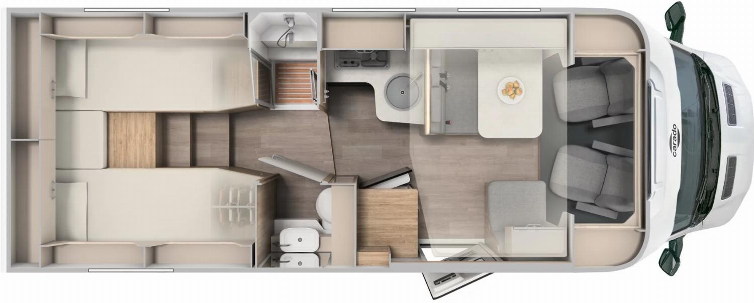 Grundriss Carado Edition24 T Ford 447 TV+SAT, Hubbett, RFK