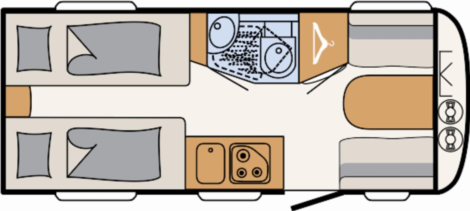 Grundriss Dethleffs c-joy 460 LE Verfügbar ab November 2026