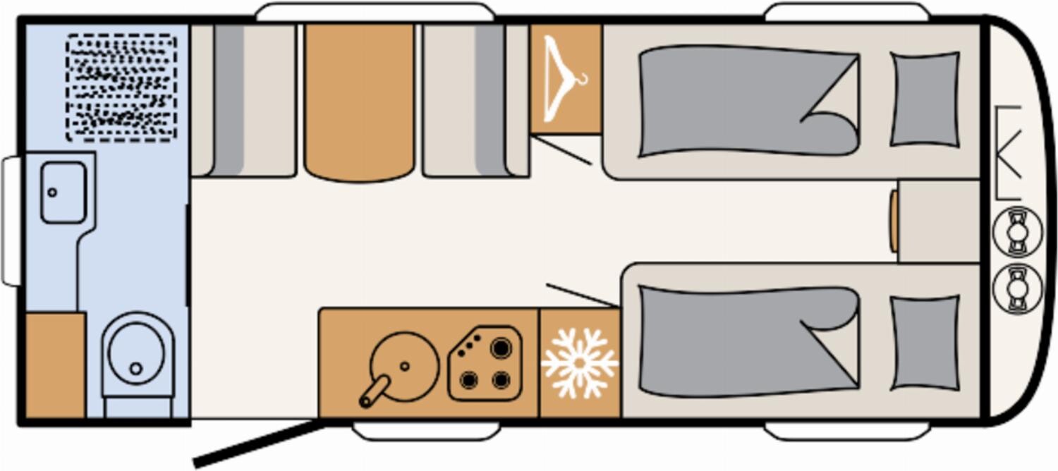 Grundriss Dethleffs Nomad 490 EST First-Edition, über 6500 gespart!