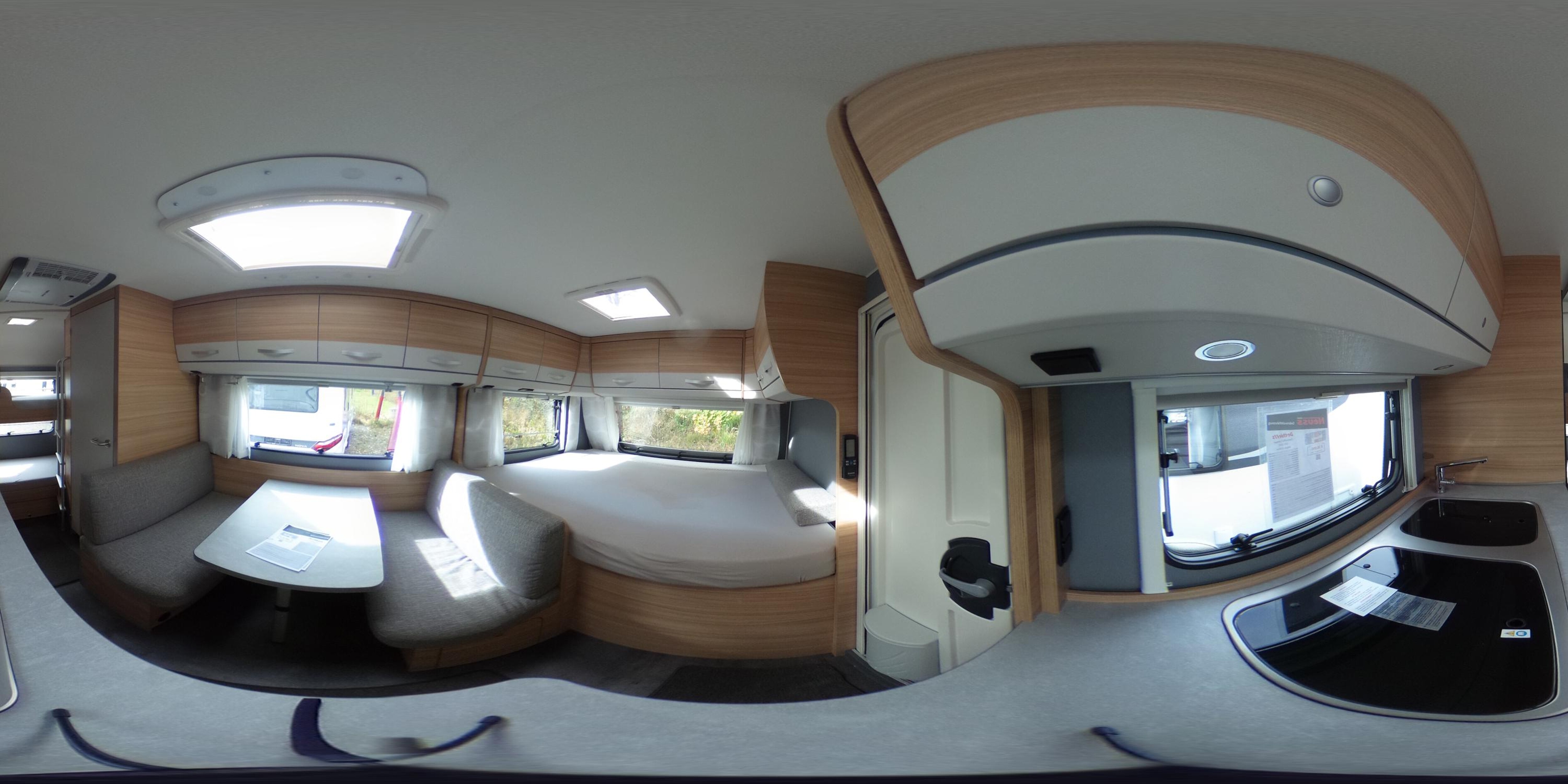 Grundriss Dethleffs Camper 500 QSK ab sofort verfügbar