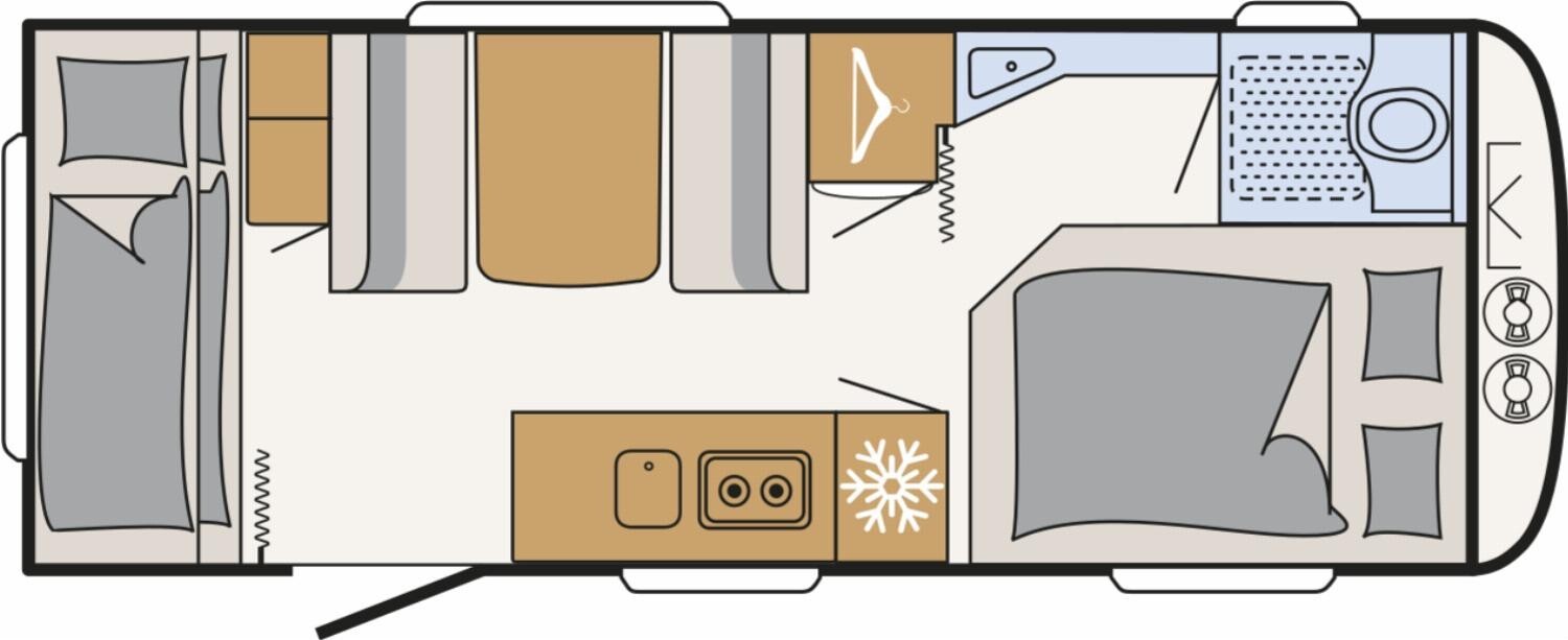 Grundriss Dethleffs Camper 530 FSK Toilette alternativ, Combi6E, ATC