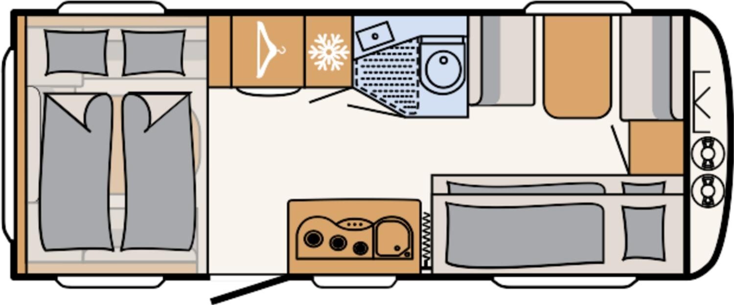 Grundriss Dethleffs Aero 530 KR up Mover+Klima+WiGo-Rolli+DuoControl