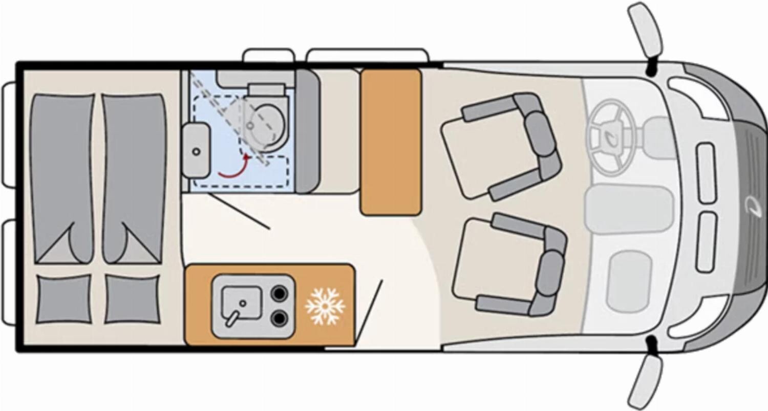 Grundriss Dethleffs Globetrail Active 540 DS Fiat