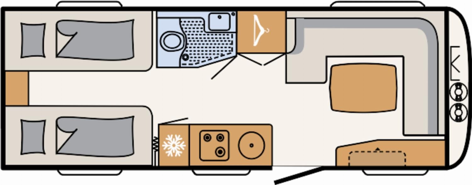 Grundriss Dethleffs Beduin Scandinavia 550 SE über 9000,-  gespart