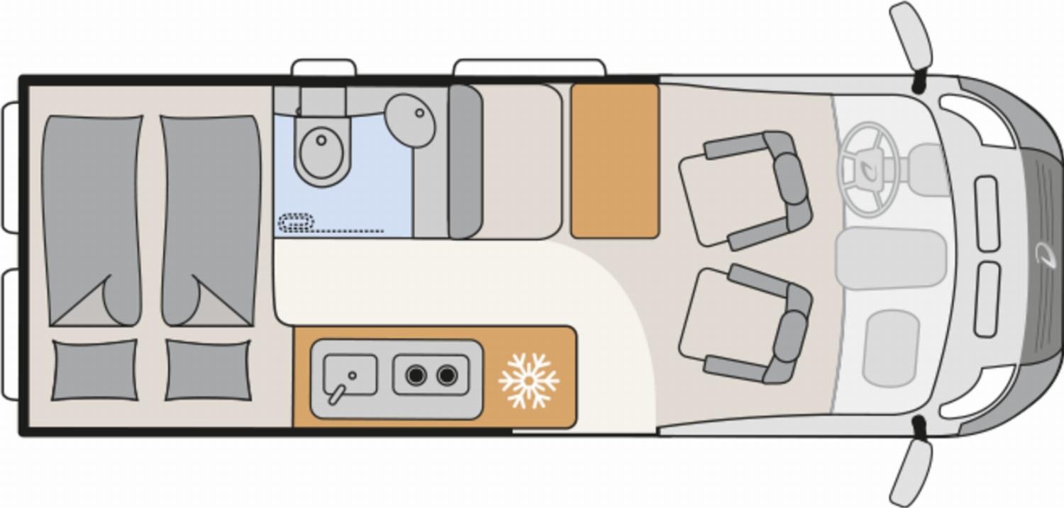 Grundriss Dethleffs Globetrail Classic 600 DK Fiat