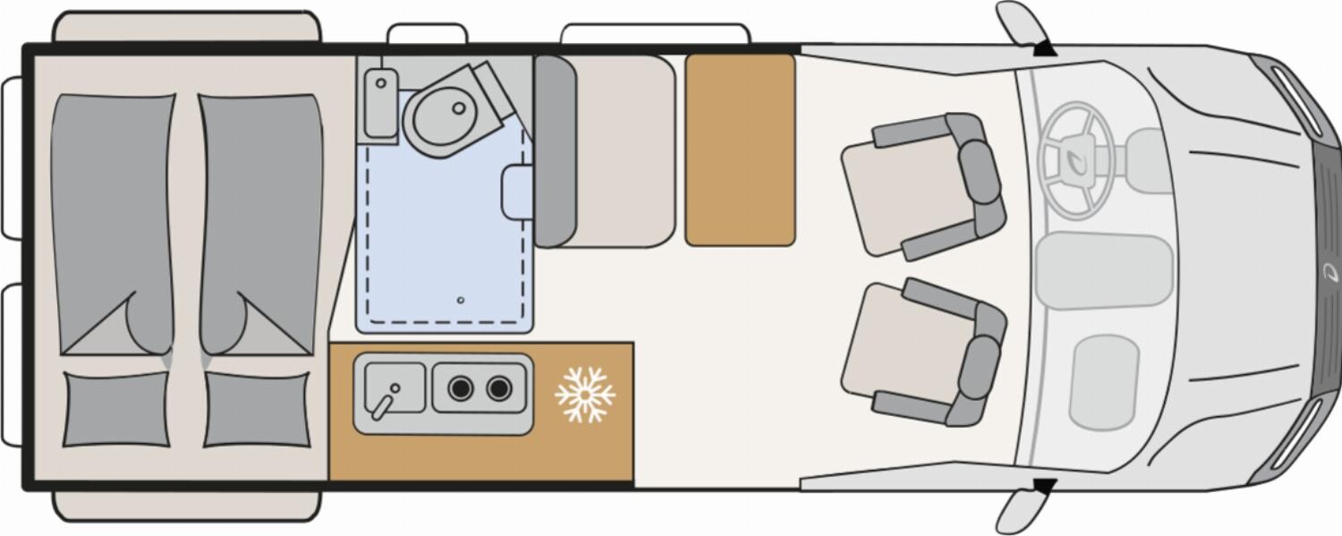 Grundriss Dethleffs Globetrail Performance 600 DR Combi6DE+Winterpkt
