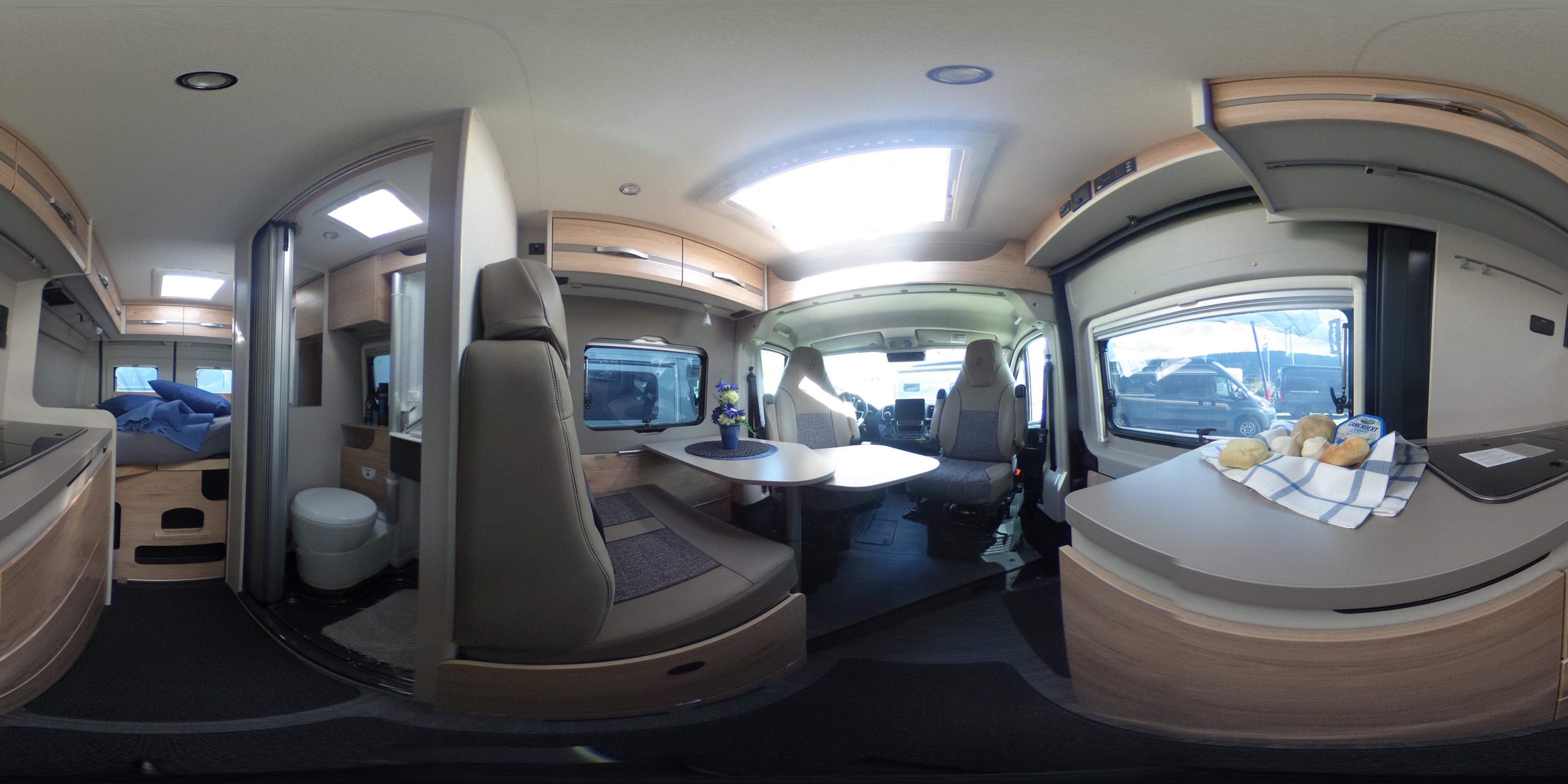 360° Ansicht Dethleffs Globetrail 600 DS Fiat Combi6DE + Chassis-Paket