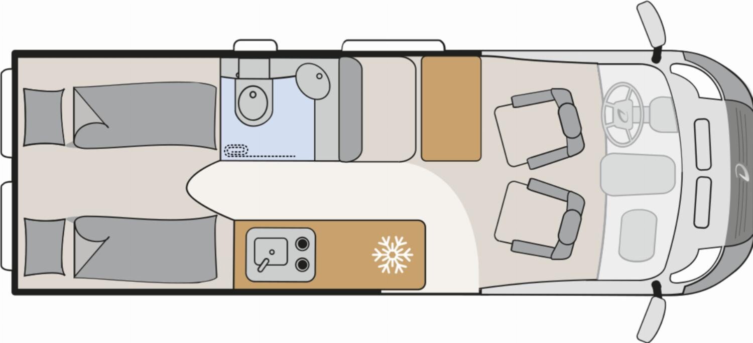 Grundriss Dethleffs Globetrail 640 EK Fiat Combi 6D, Zuziehhilfe