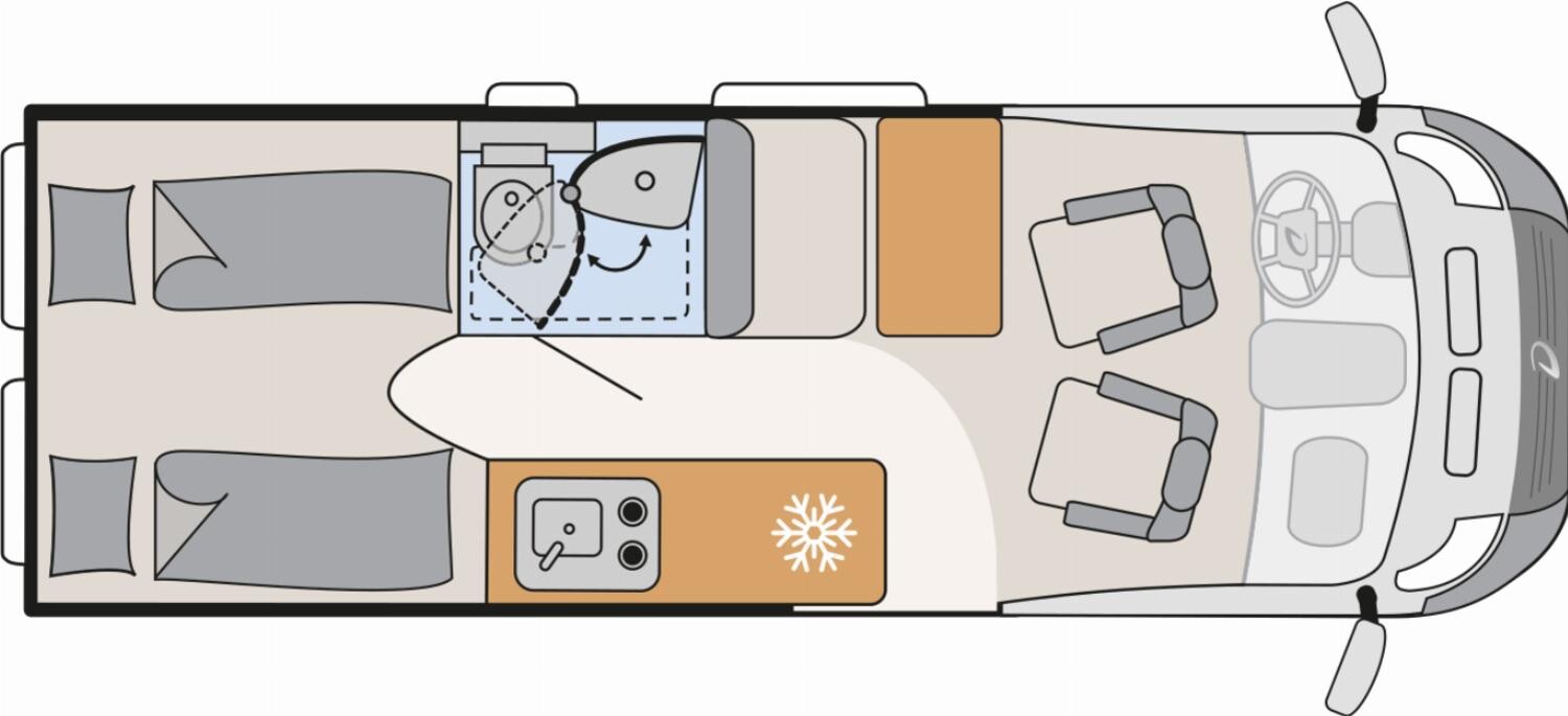 Grundriss Dethleffs Globetrail Active 640 ES Fiat Combi6D+Safety-Pkt