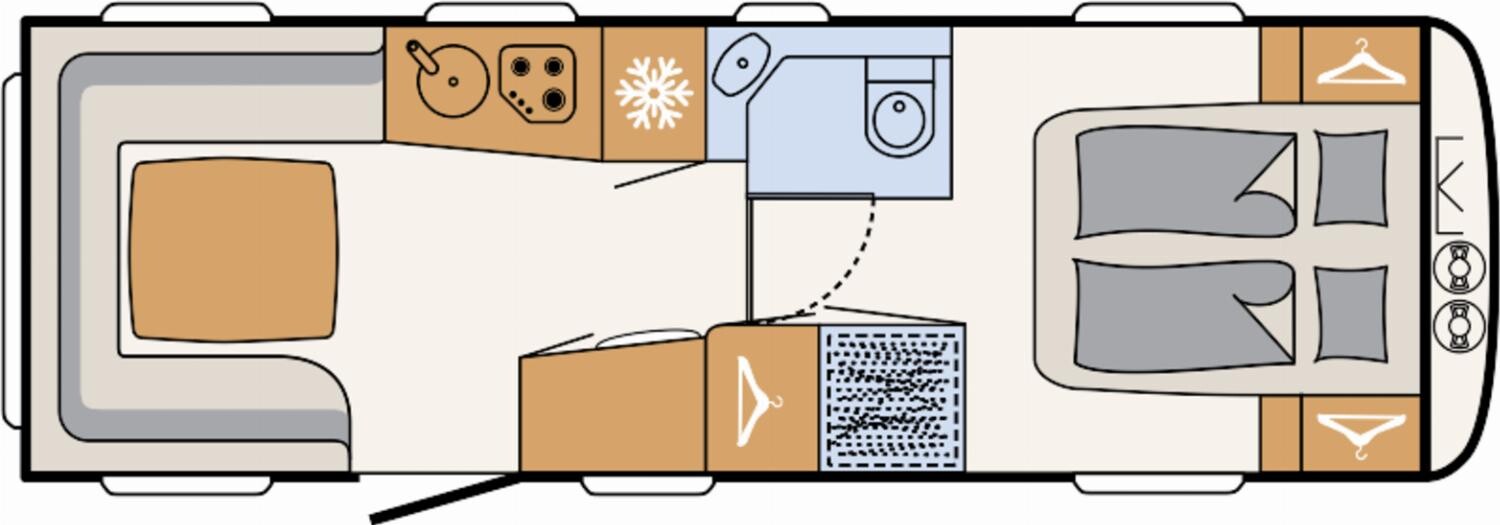 Grundriss Dethleffs Nomad 760 DR ATC,2800Kg,Snow Plus, Alde,DuoContr