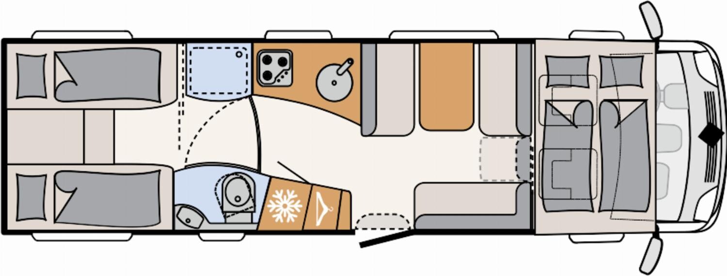 Grundriss Dethleffs Globetrotter XXL A 9000-2 EB