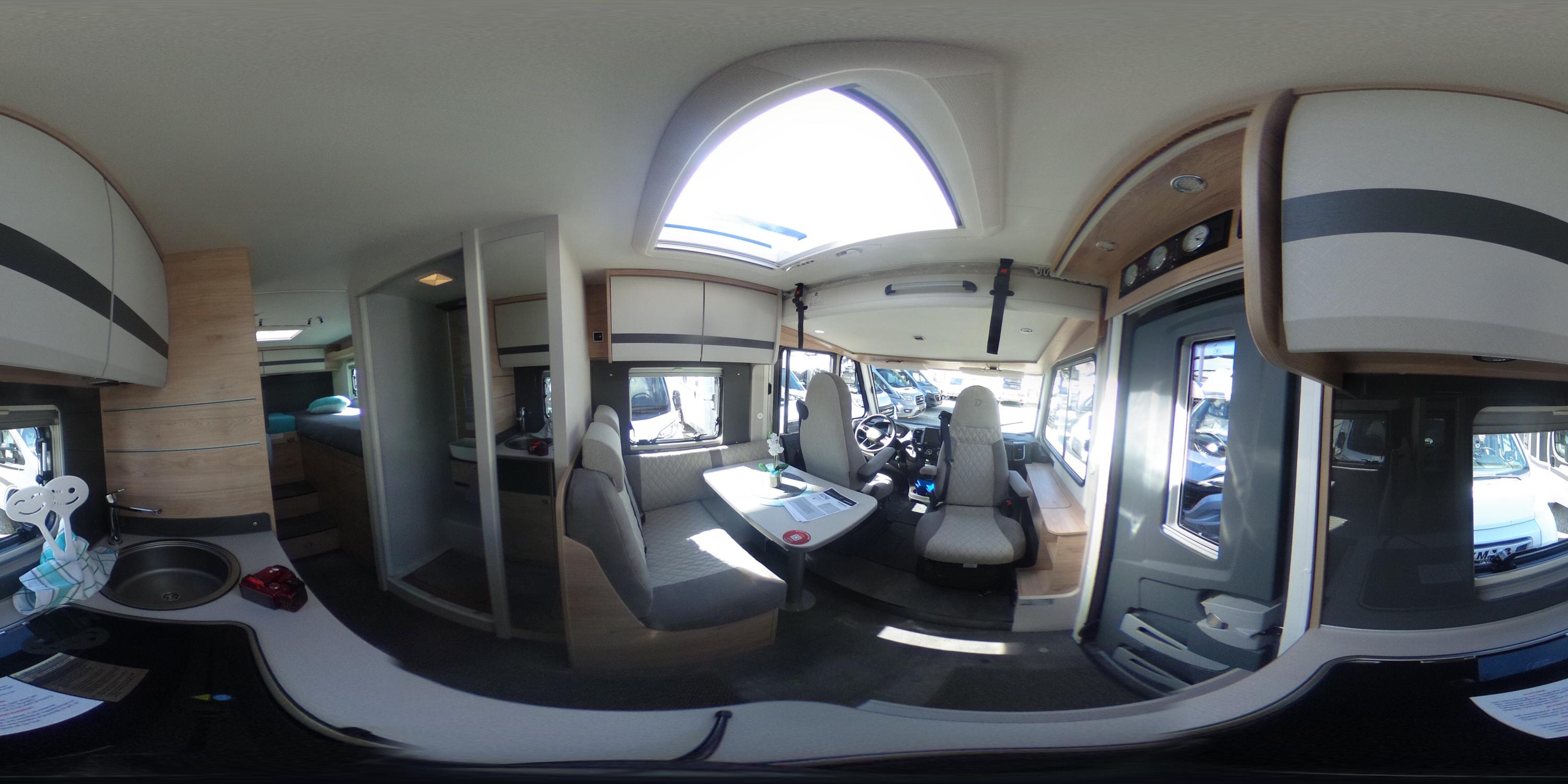 360° Ansicht Dethleffs Globebus I 4 8G-Automatik, Navi+Kamera, Markise