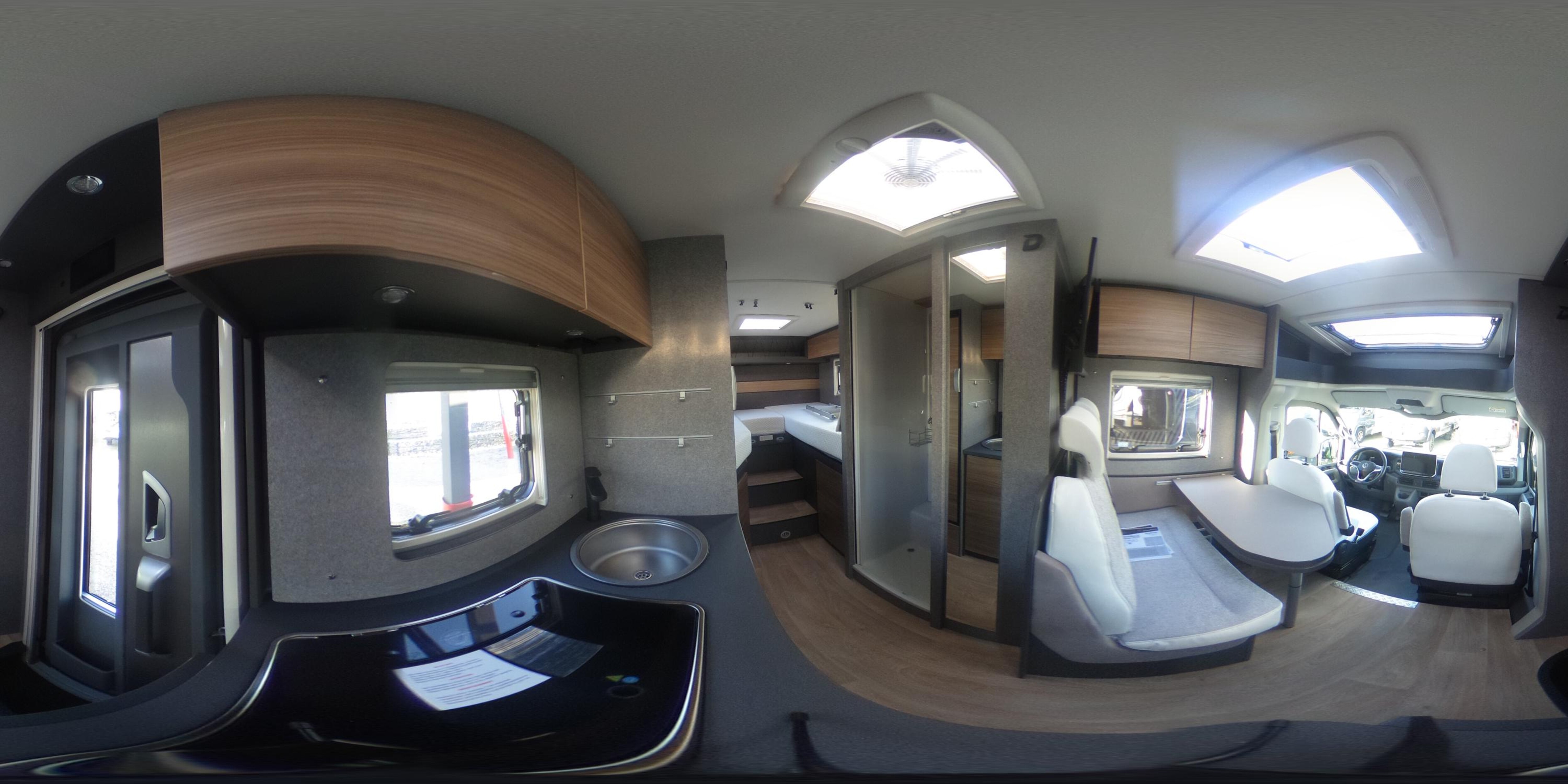360° Ansicht Dethleffs Globebus Performance 4x4 T 46 Bügel, AHK, Isofix
