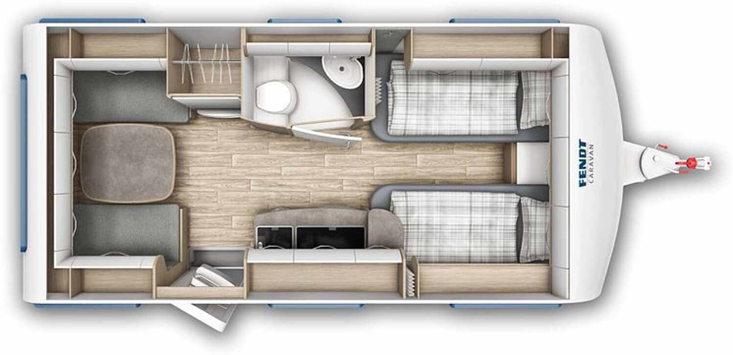 Grundriss Fendt Bianco Selection 465 TG Auflastung, Deko Paket,
