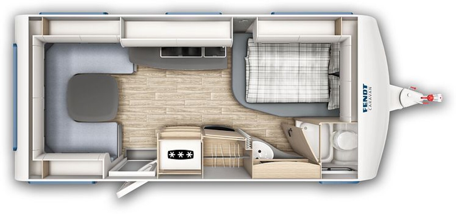 Grundriss Fendt Apero 495 SFB über 7000,-  Preisvorteil !!!