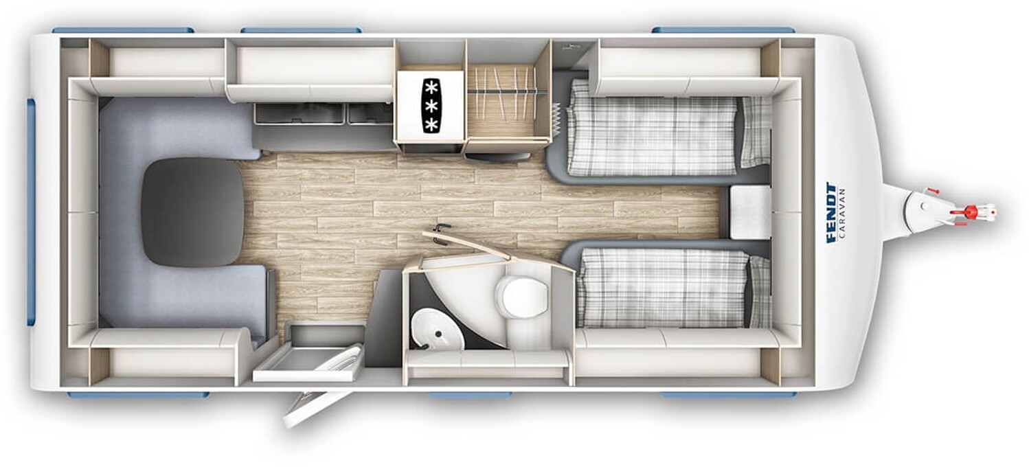 Grundriss Fendt Apero 515 SG ATC,DuoControl CS,2000Kg,Bettauszug