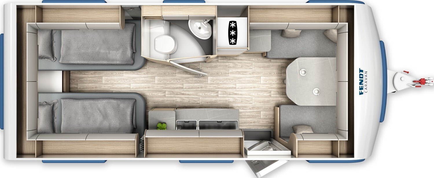 Grundriss Fendt Bianco Activ 515 SGE Combi4E+Markise+Duo-Control