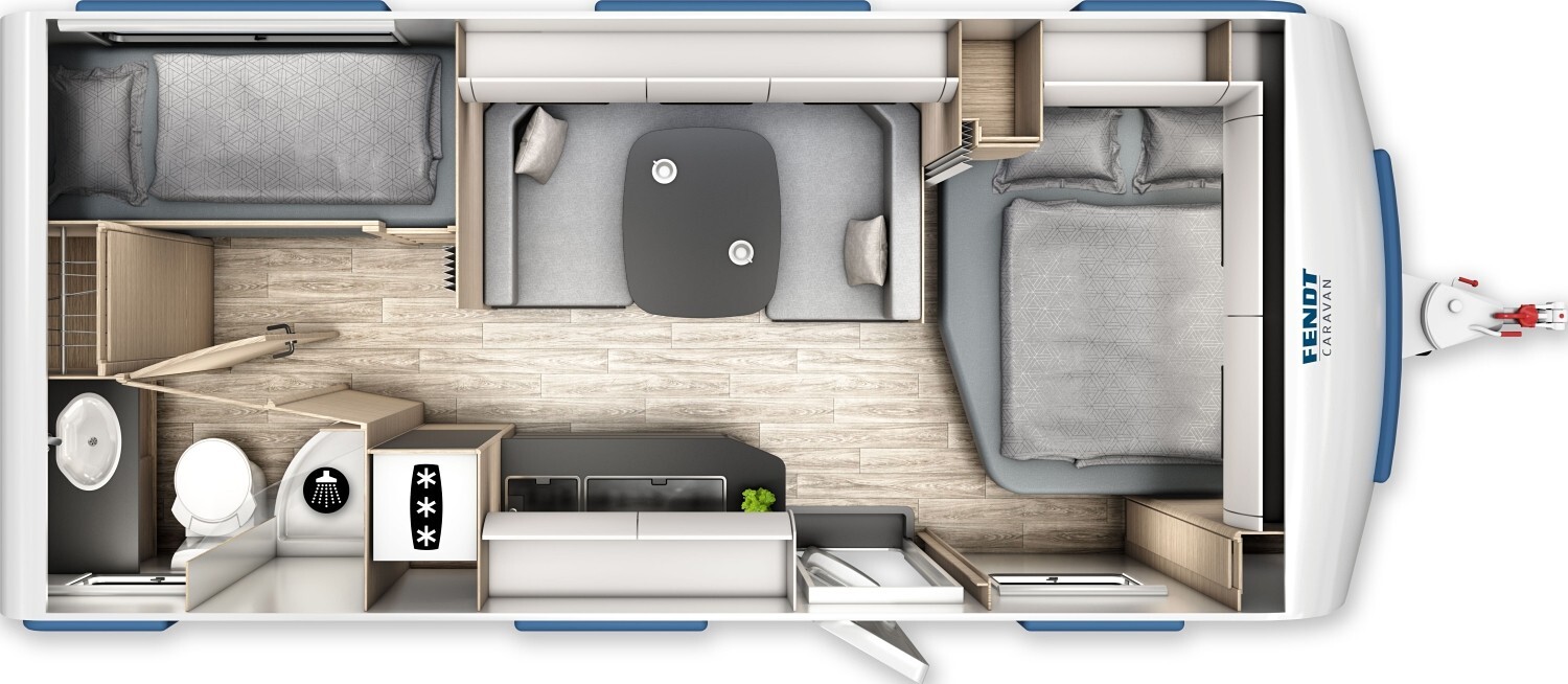 Grundriss Fendt Apero Activ 560 SKM Combi6E, Fußbodenheizung, 2T