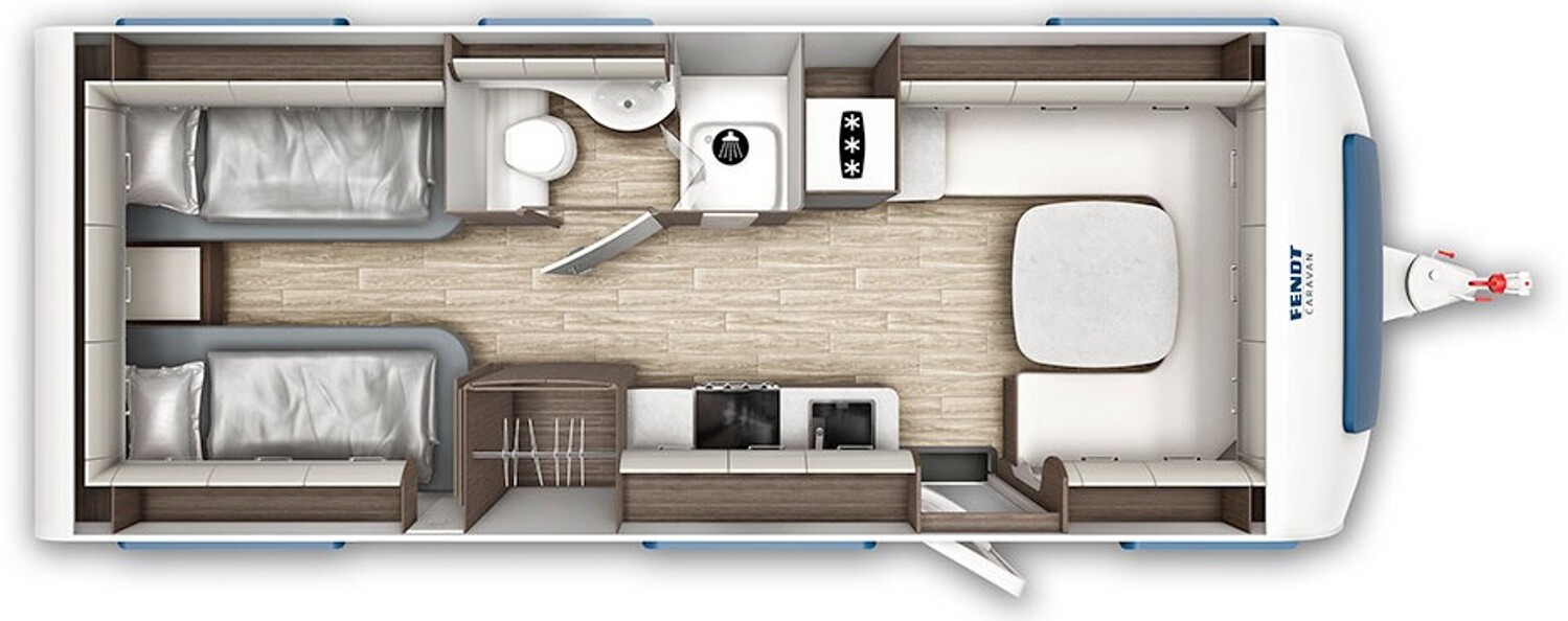 Grundriss Fendt Diamant 650 GDW Spülmaschiene,E+P-Stützen,2.8T
