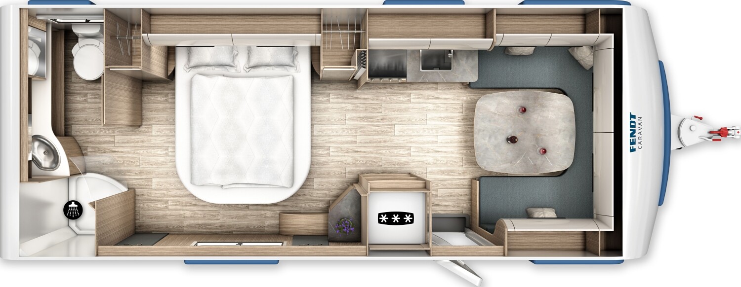 Grundriss Fendt Tendenza 650 SFD ALDE, Fußbodenheizung, 2,8T