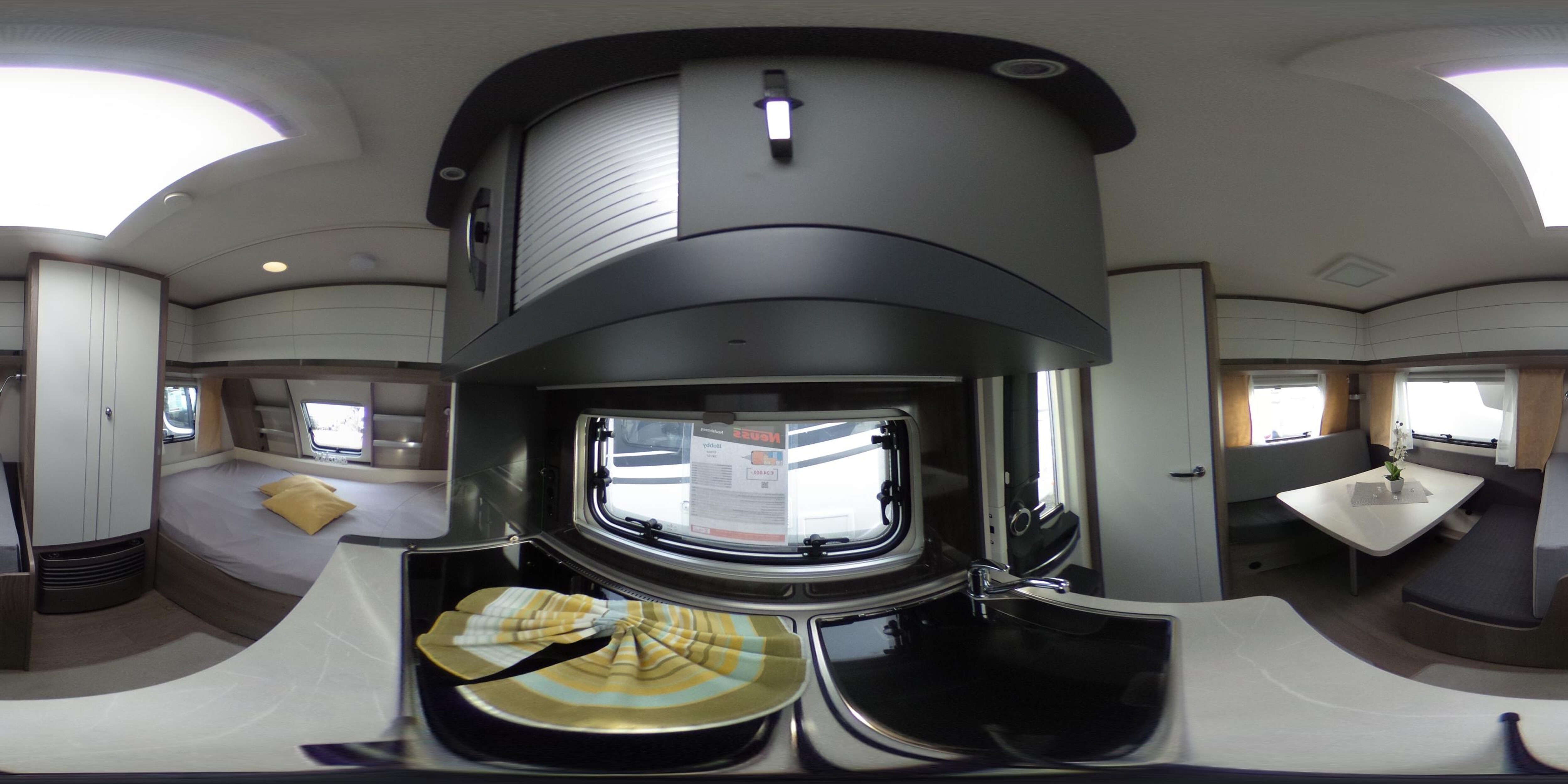 360° Ansicht Hobby OnTour 390 SF Bugfenster, Hobby-Connect, 47LTank