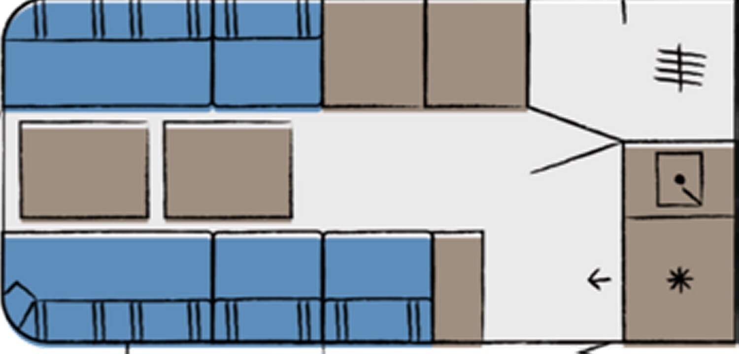 Grundriss Hobby Beachy 420 2026er Modell !!