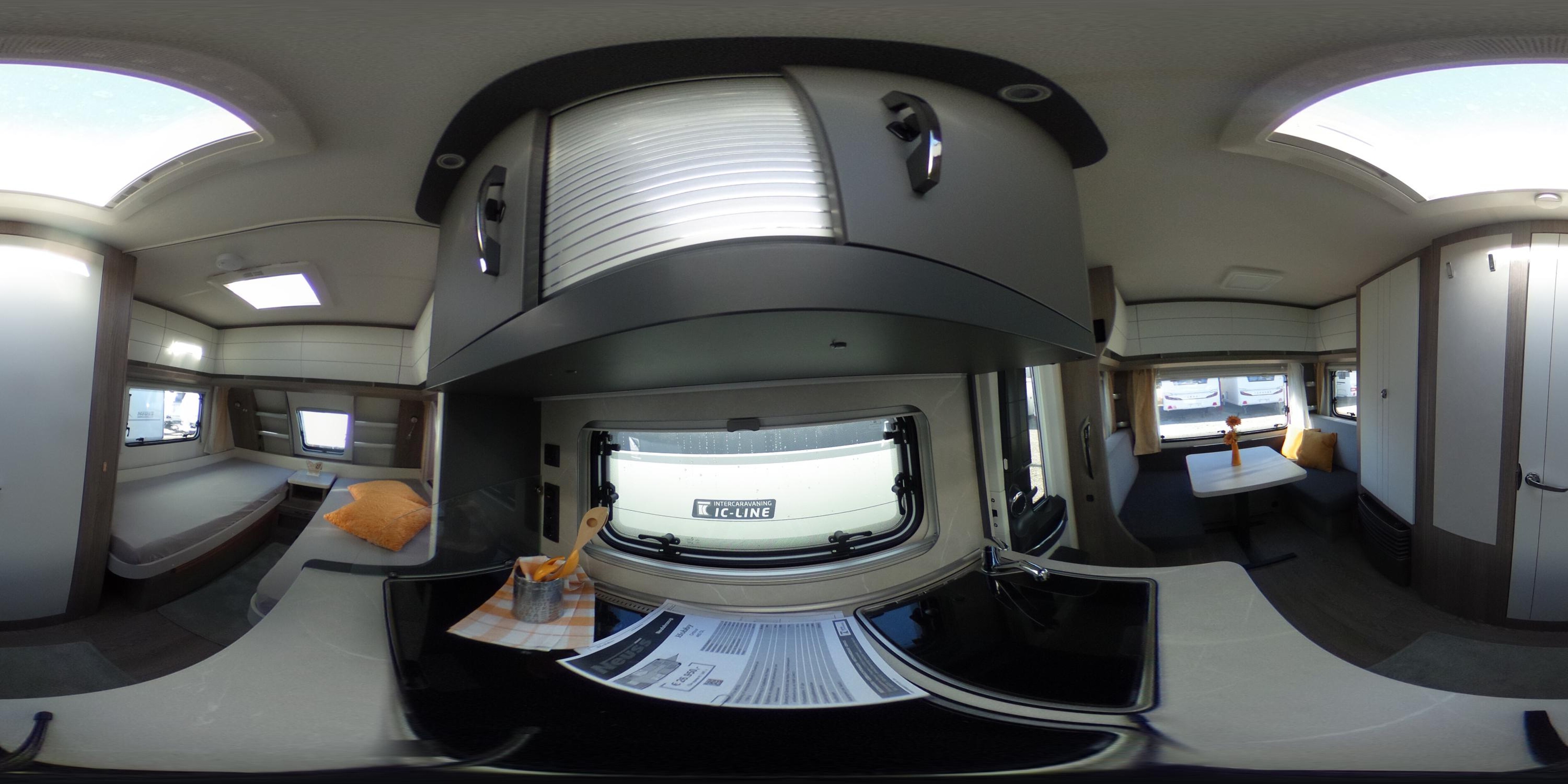 360° Ansicht Hobby OnTour 460 DL Bugfenster, Hobby-Connect, 47LTank