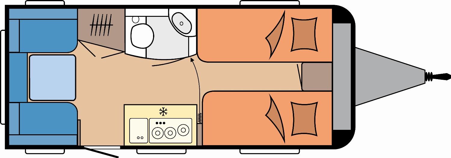 360° Ansicht Hobby OnTour 460 DL Bugfenster, Hobby-Connect, 47LTank
