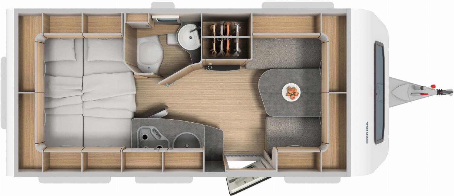 Grundriss Hymer Eriba Feeling 425