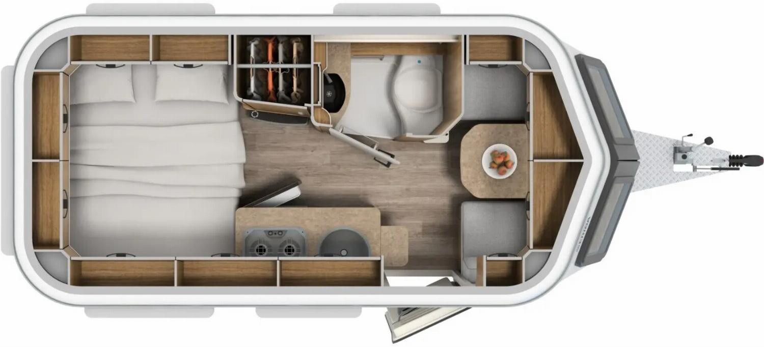 Grundriss Hymer Eriba Touring 430 TangoRed, Markise, 30L Wasser