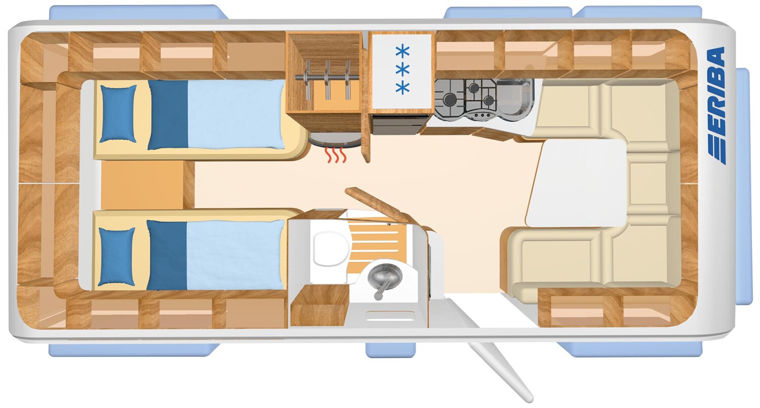 Grundriss Hymer Eriba Nova GL 541 ATC+Autark+Komfort-Paket+2.000