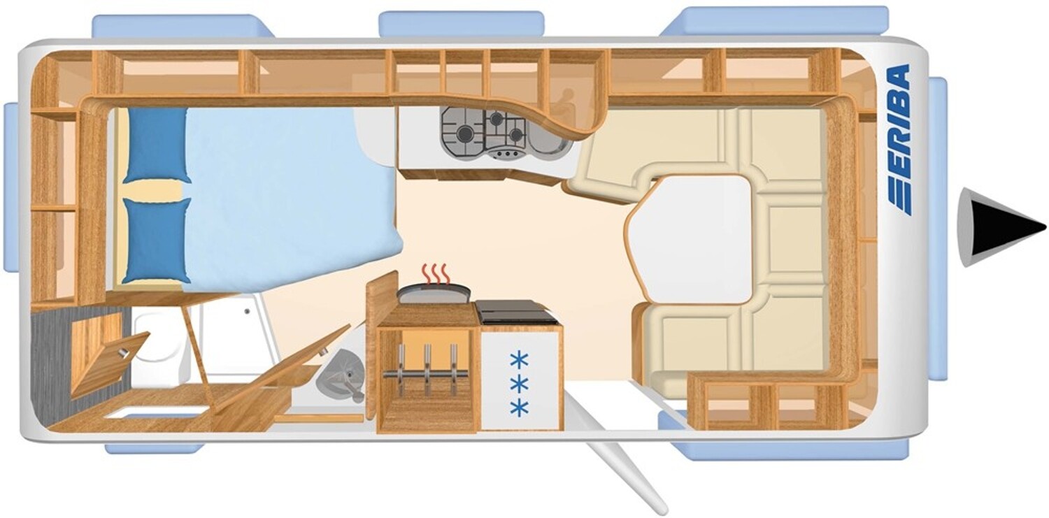 Grundriss Hymer Eriba Nova S 545 Klima,Mover,Leder,Solar,ALDE