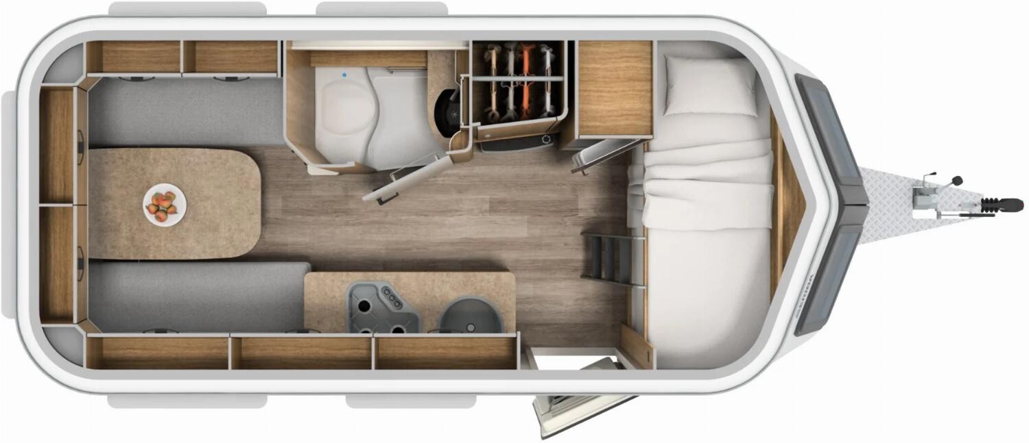 Grundriss Hymer Eriba Touring 560 Mover, Markise, Radträger