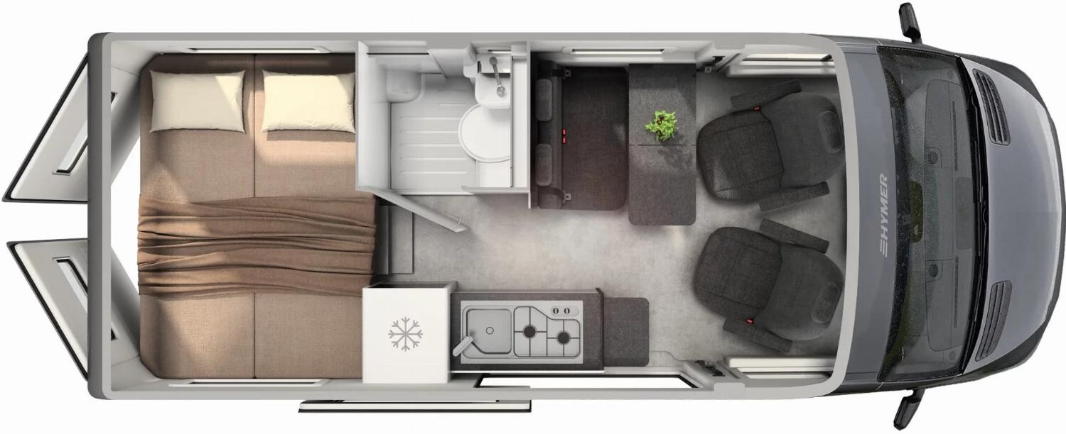 Grundriss Hymer Grand Canyon S CrossOver 600 Winterpaket + Leder