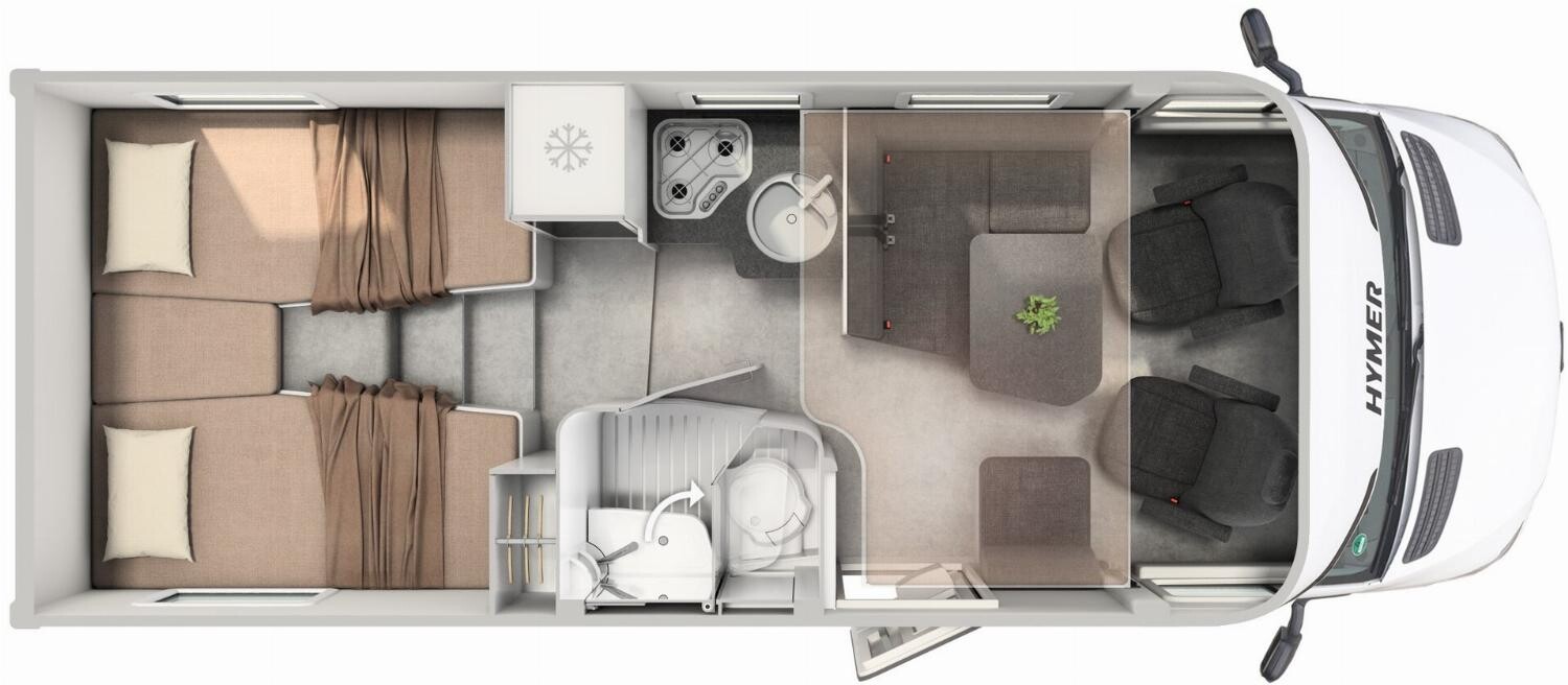 Grundriss Hymer GT-S 685 Chassis + Winterpaket
