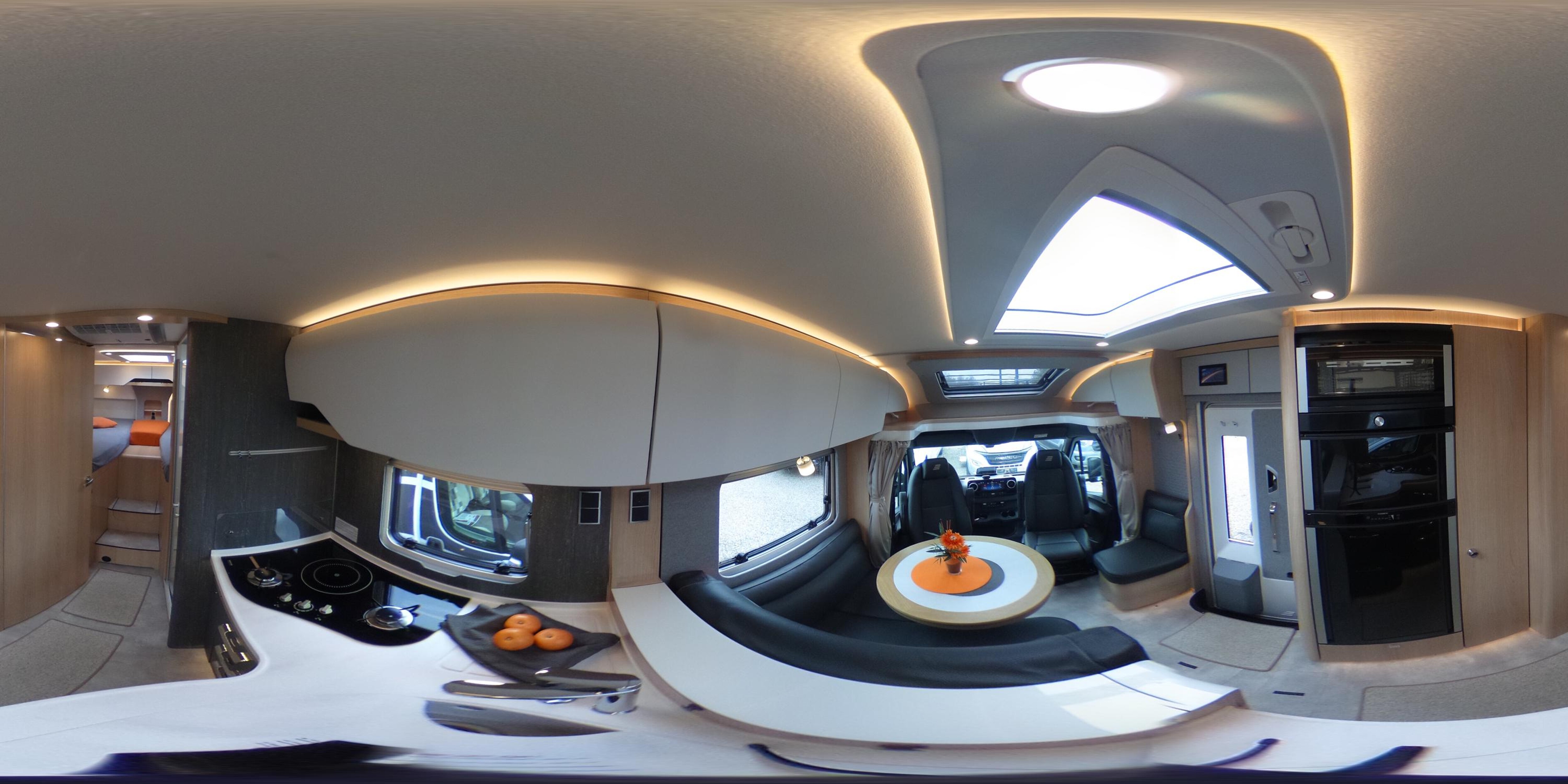 360° Ansicht Hymer B-Klasse ML T BlackLine 780 Arktis+Lithiumpaket