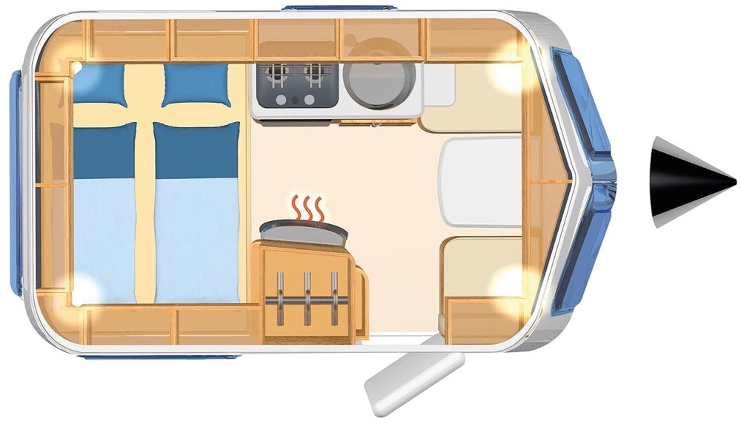 Grundriss Hymer Eriba Touring Familia 310