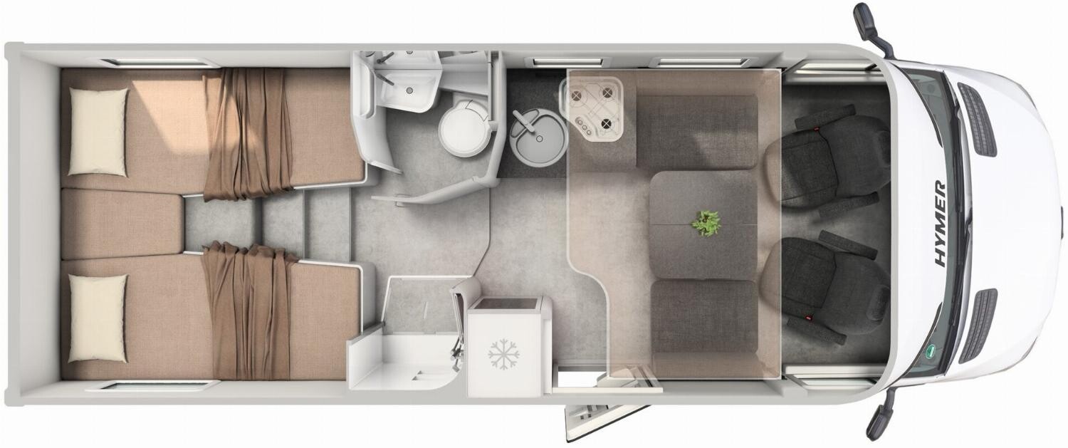 Grundriss Hymer Tramp S GT-S 685