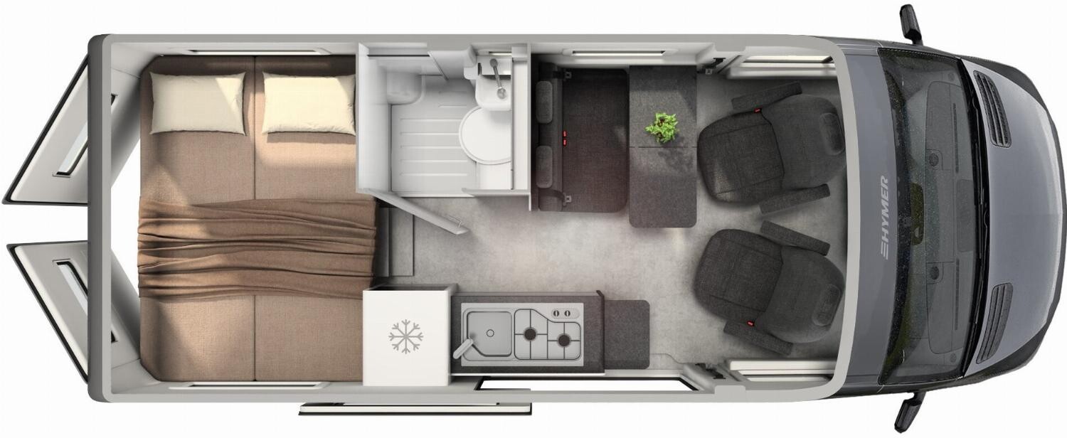 Grundriss Hymer Grand Canyon S Xperience Winter+Autarkpaket, AHK