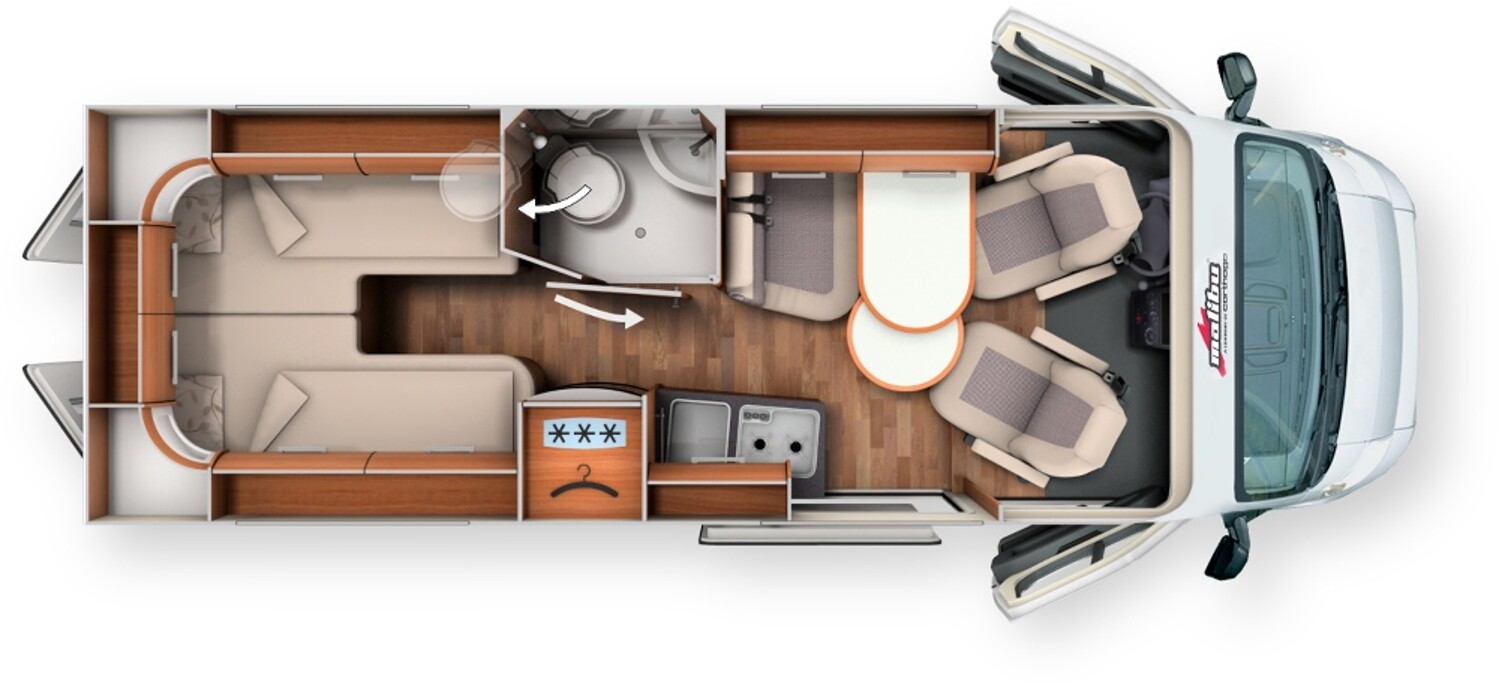 Grundriss Malibu Van 640 LE