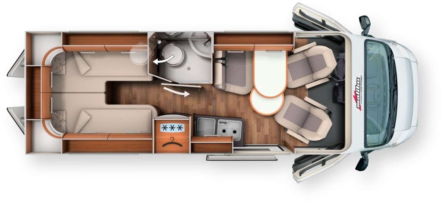 Grundriss Malibu Van 640 LE