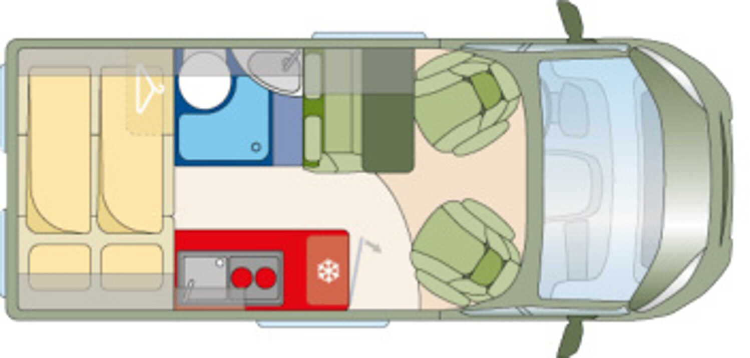 Grundriss Roadcar R 540 Citroen AT-Bereifung, Solar, RFK, AHK