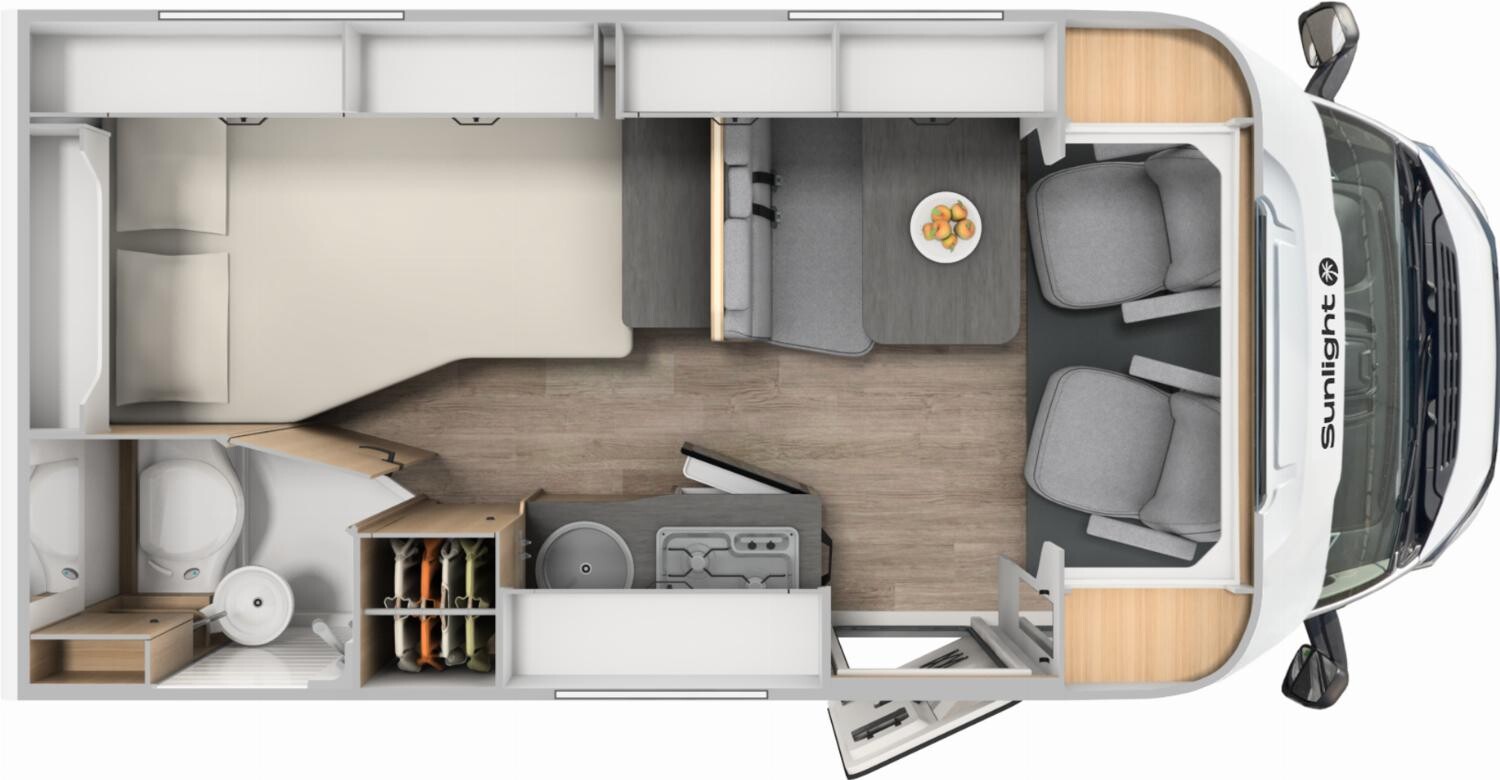 Grundriss Sunlight T 58 730Kg Zuladung !!!
