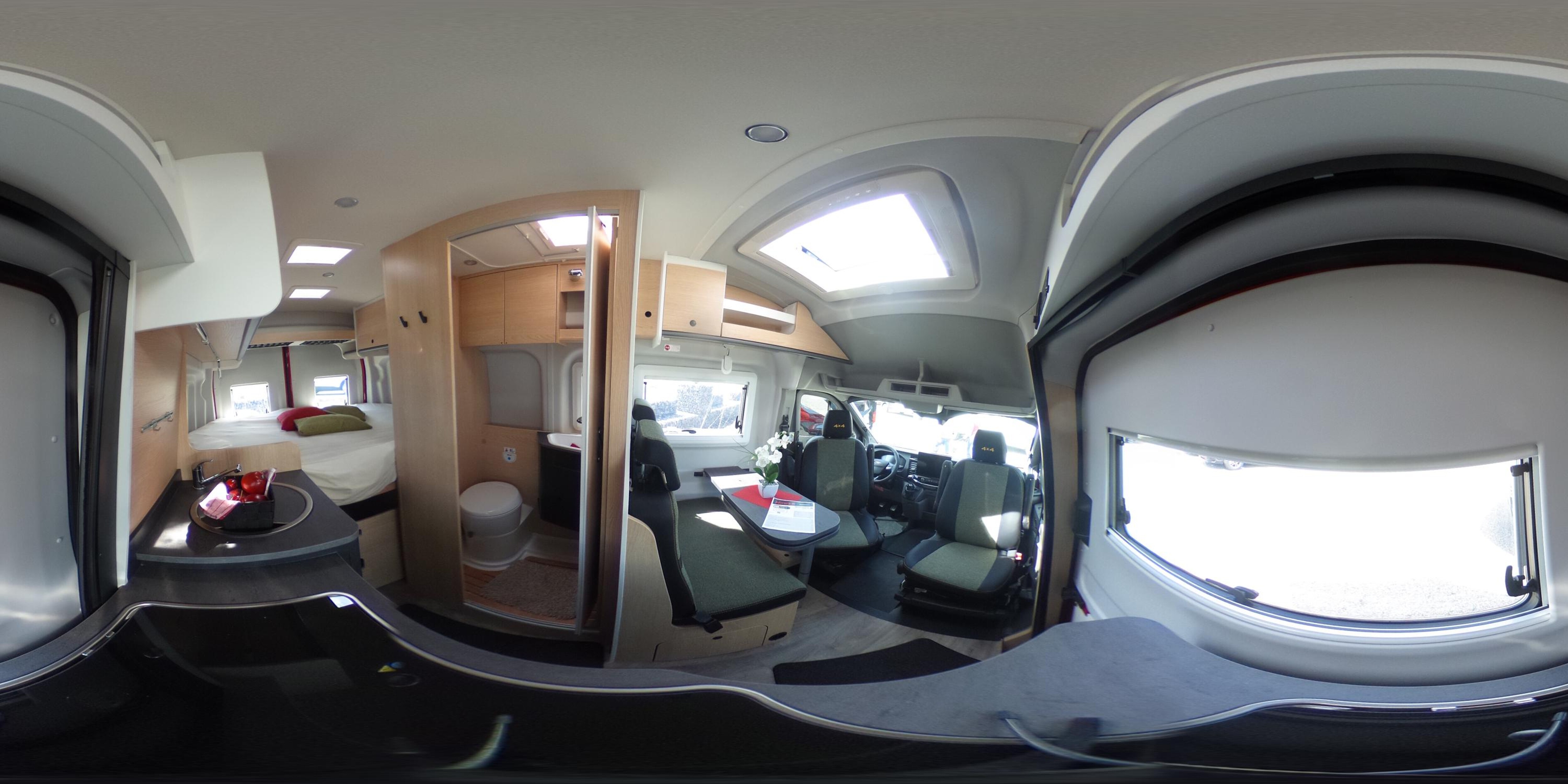 360° Ansicht Sunlight Cliff 4x4 590 Sondermodell+AHK+Dieselheizung